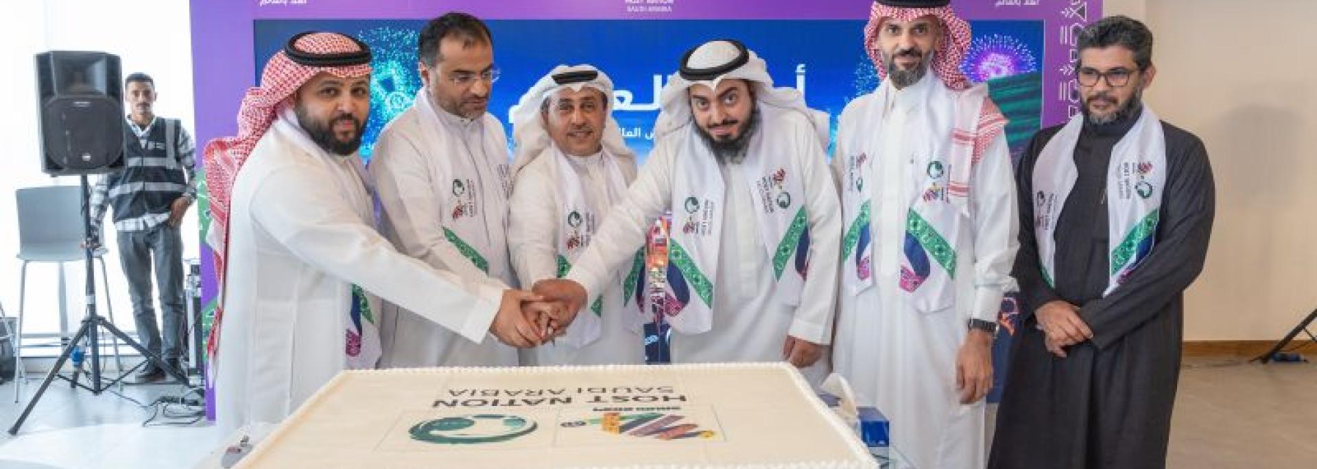 احتفالاً بفوز المملكة باستضافة كأس العالم 2034 احتفالاً بفوز المملكة باستضافة كأس العالم 2034